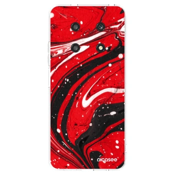 Picasee διαφανής θήκη σιλικόνης Honor Magic4 Lite 5G - Red black