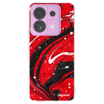 Picasee διαφανής θήκη σιλικόνης Xiaomi Redmi Note 13 Pro 5G - Red black