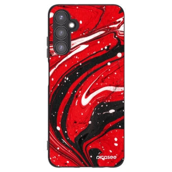 Picasee Μαύρη θήκη σιλικόνης για Samsung Galaxy A05s A057G - Red black
