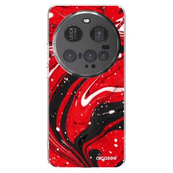Picasee διαφανής θήκη σιλικόνης Xiaomi 15 Ultra - Red black