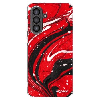 Picasee διαφανής θήκη σιλικόνης Samsung Galaxy A56 5G A566B - Red black