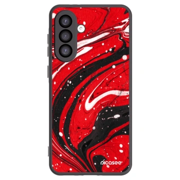 Picasee Μαύρη θήκη σιλικόνης για Samsung Galaxy A26 5G A266B - Red black
