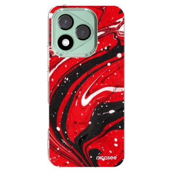 Picasee διαφανής θήκη σιλικόνης Honor 400 Lite 5G - Red black
