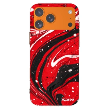 Picasee διαφανής θήκη σιλικόνης Apple iPhone 17 Pro Max - Red black
