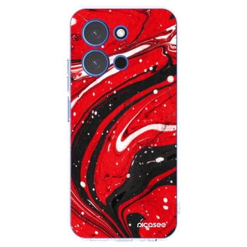 Picasee διαφανής θήκη σιλικόνης Xiaomi Redmi 15C 4G - Red black