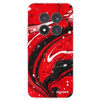 Picasee διαφανής θήκη σιλικόνης Xiaomi Redmi Note 15 Pro+ - Red black