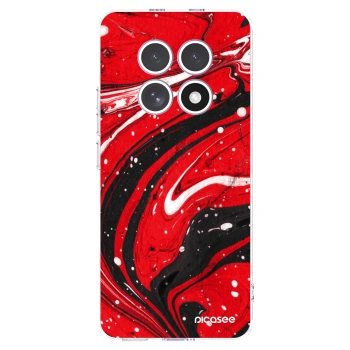 Picasee διαφανής θήκη σιλικόνης Xiaomi Redmi Note 15 - Red black