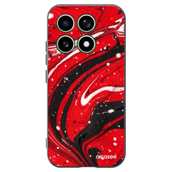 Picasee Μαύρη θήκη σιλικόνης για Xiaomi 17 - Red black