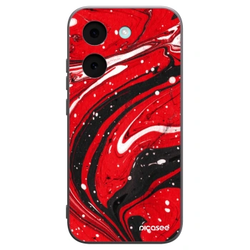 Picasee Μαύρη θήκη σιλικόνης για Xiaomi Poco X8 Pro - Red black