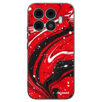Picasee Μαύρη θήκη σιλικόνης για Xiaomi 17T - Red black