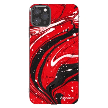Picasee διαφανής θήκη σιλικόνης Apple iPhone 11 Pro Max - Red black