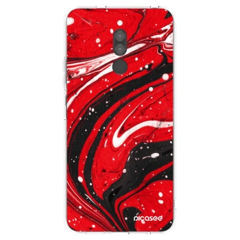 Picasee διαφανής θήκη σιλικόνης Xiaomi Redmi 8 - Red black