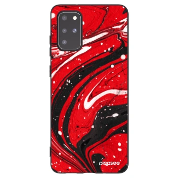 Picasee Μαύρη θήκη σιλικόνης για Samsung Galaxy S20+ G985F - Red black