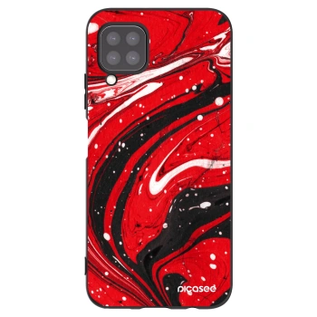 Picasee Μαύρη θήκη σιλικόνης για Huawei P40 Lite - Red black