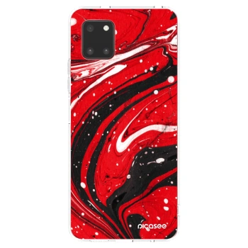 Picasee διαφανής θήκη σιλικόνης Samsung Galaxy Note 10 Lite N770F - Red black