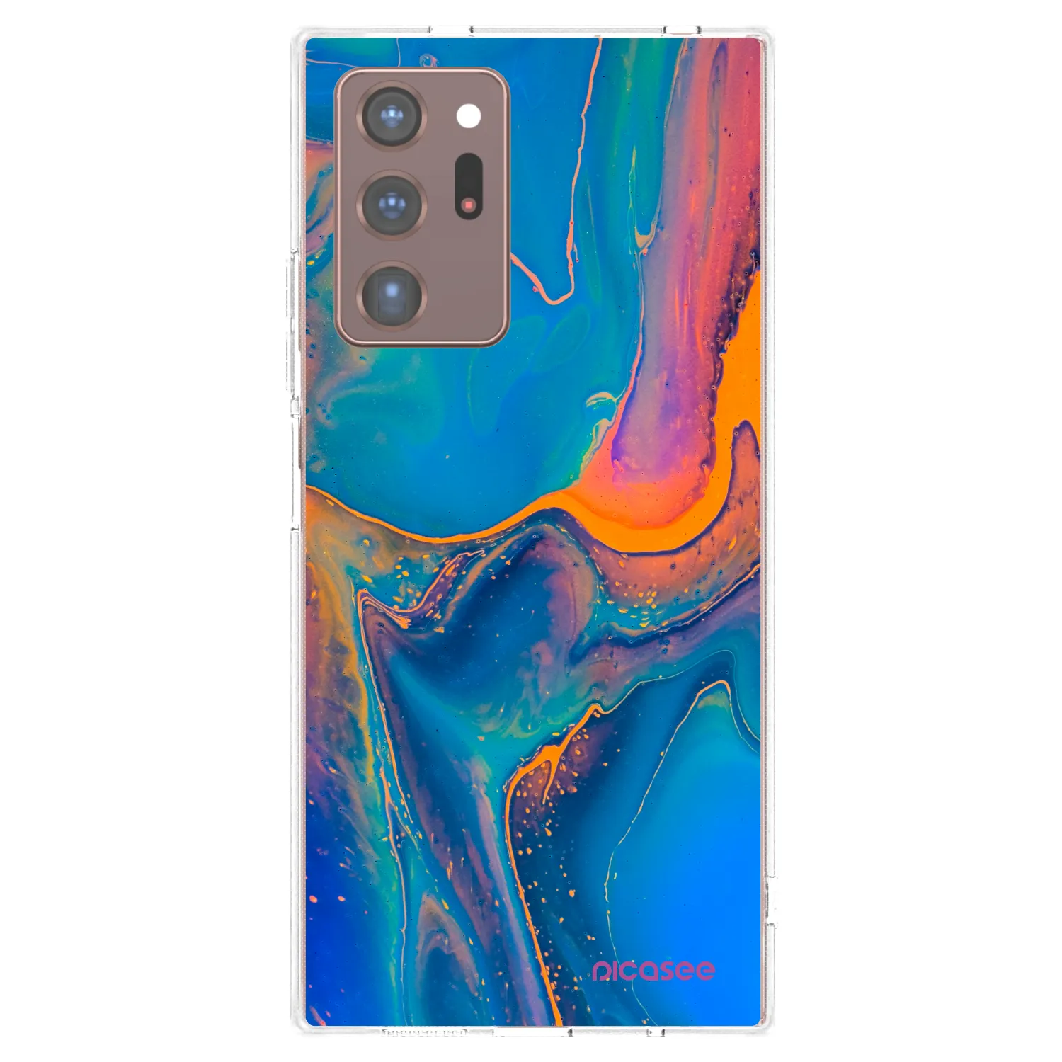 Picasee διαφανής θήκη σιλικόνης Samsung Galaxy Note 20 Ultra - Rainbow