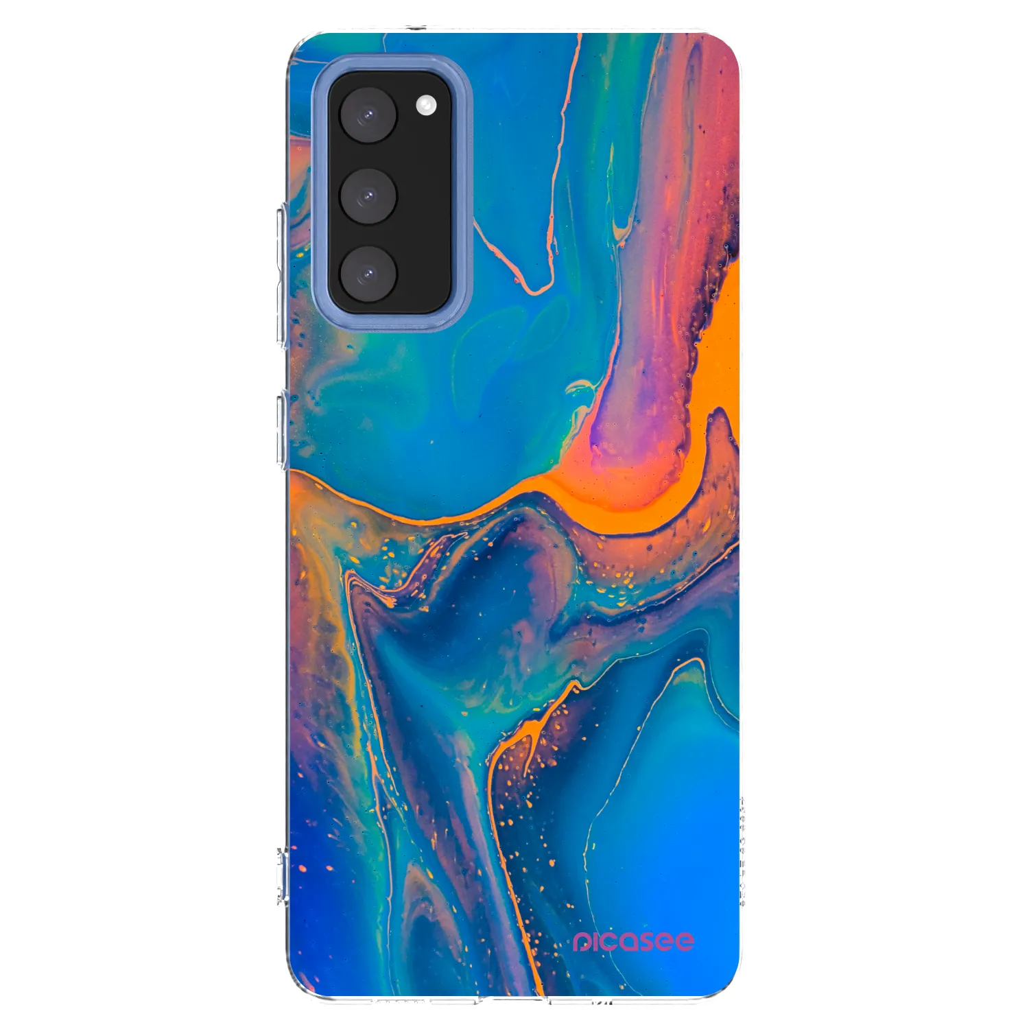 Picasee διαφανής θήκη σιλικόνης Samsung Galaxy S20 FE - Rainbow