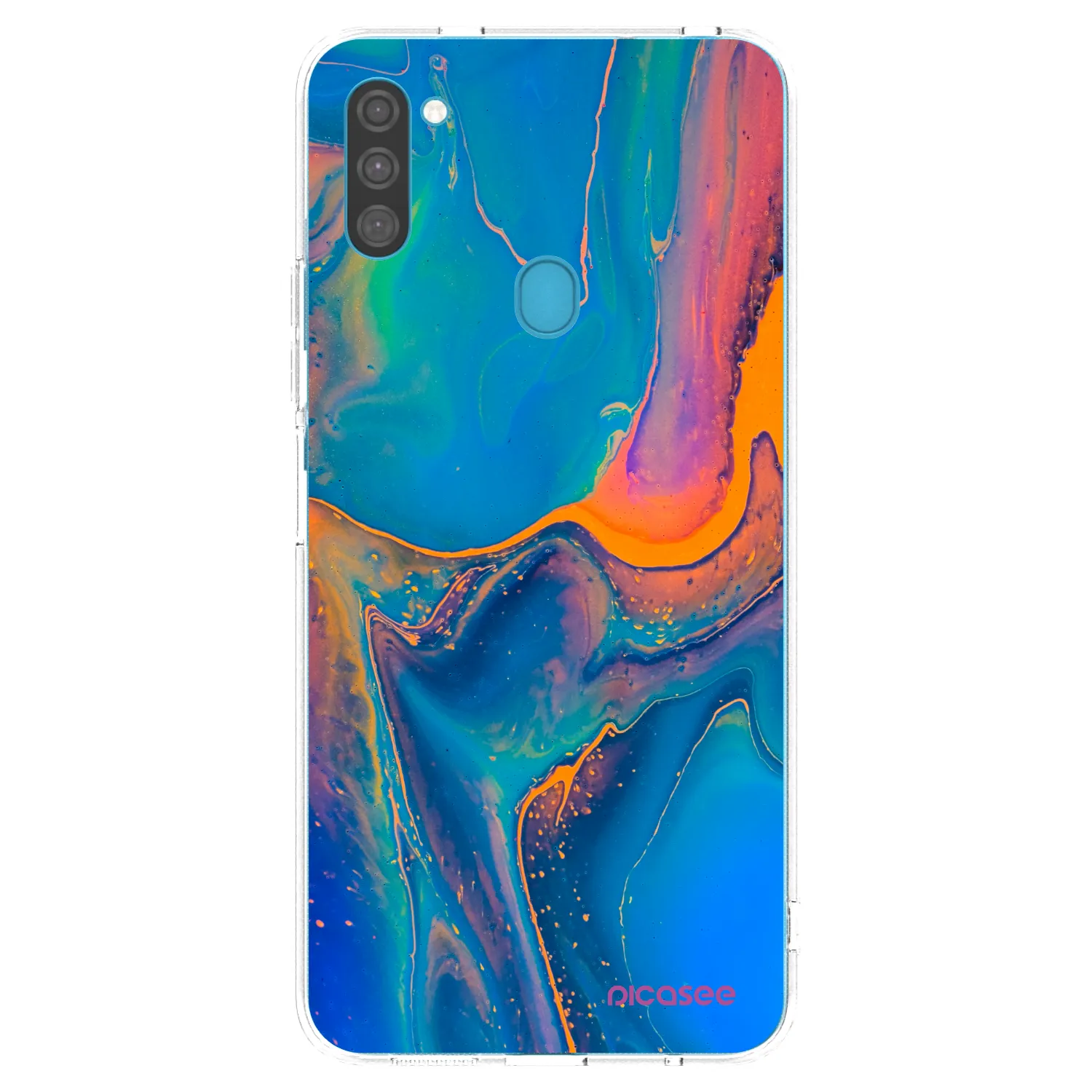 Picasee διαφανής θήκη σιλικόνης Samsung Galaxy M11 - Rainbow