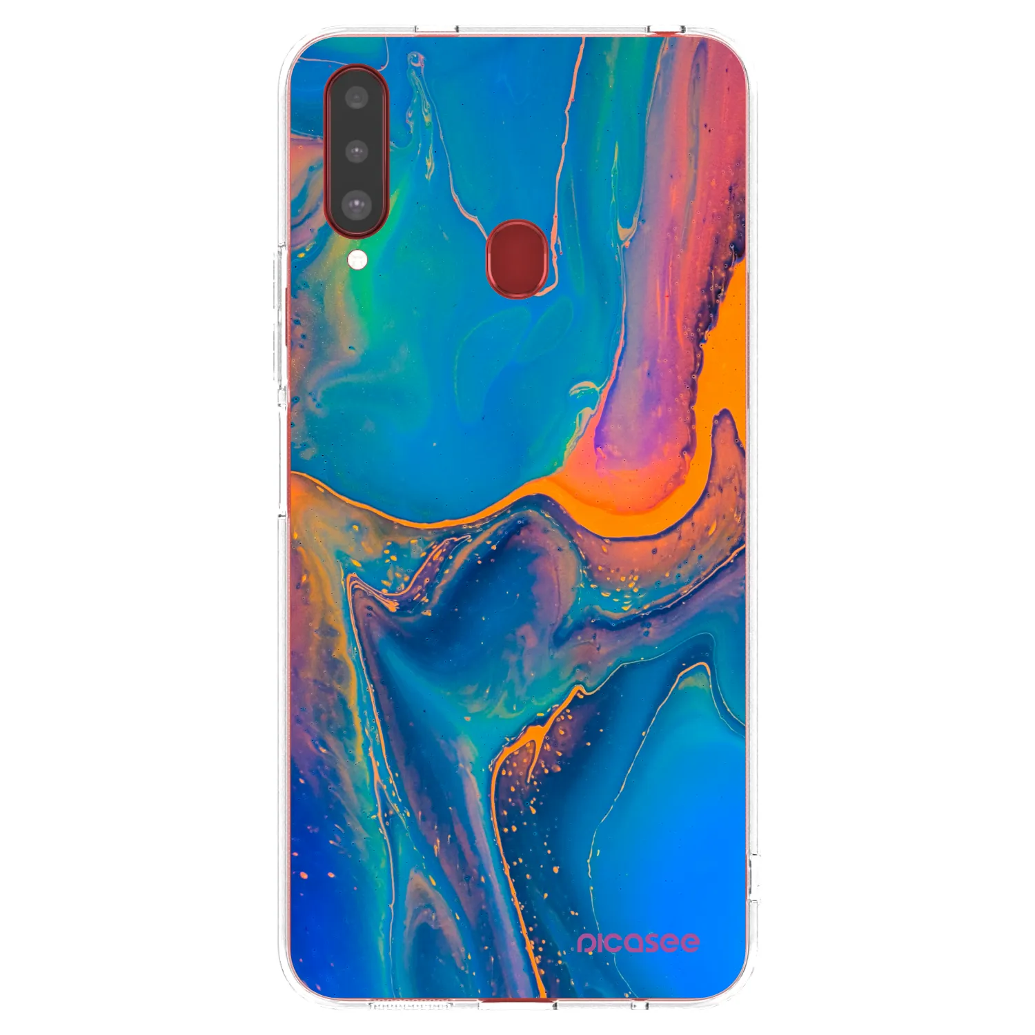 Picasee διαφανής θήκη σιλικόνης Samsung Galaxy A20s - Rainbow