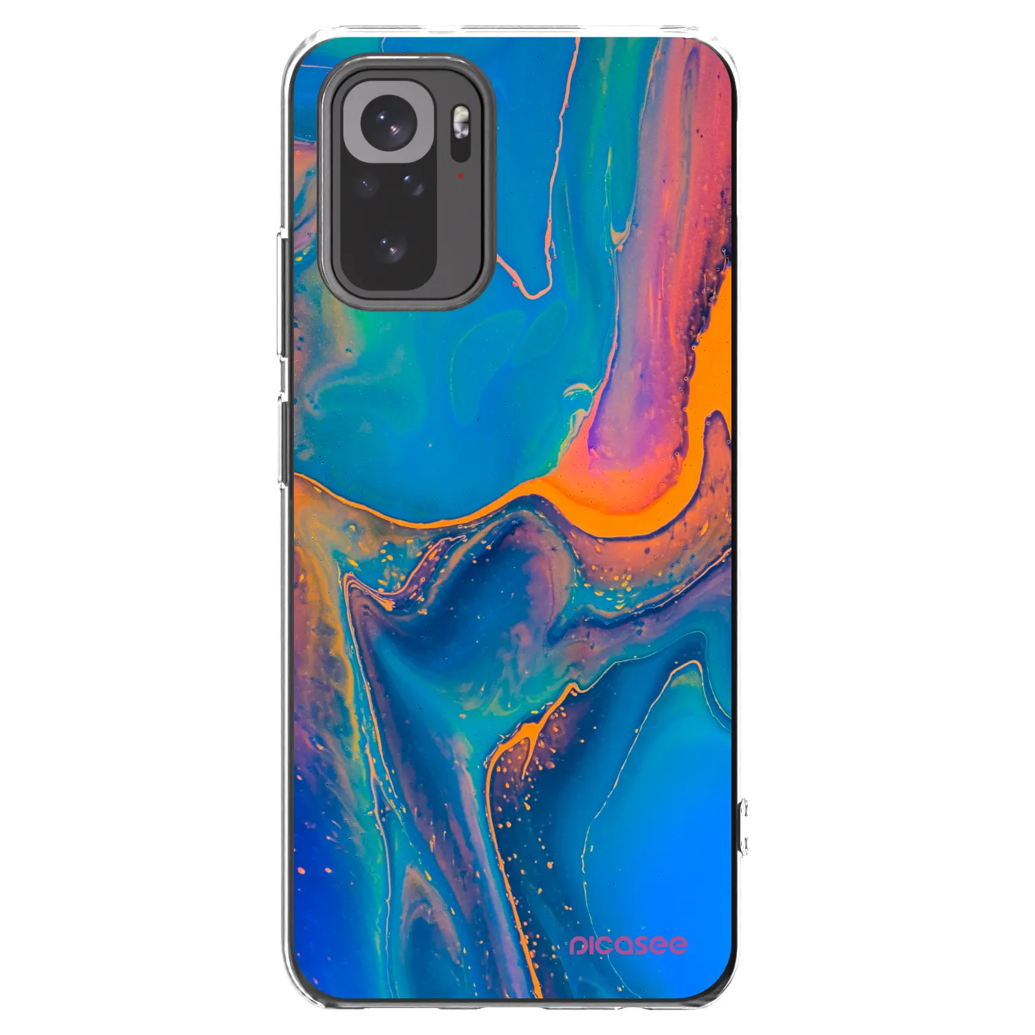 Picasee διαφανής θήκη σιλικόνης Xiaomi Redmi Note 10 - Rainbow