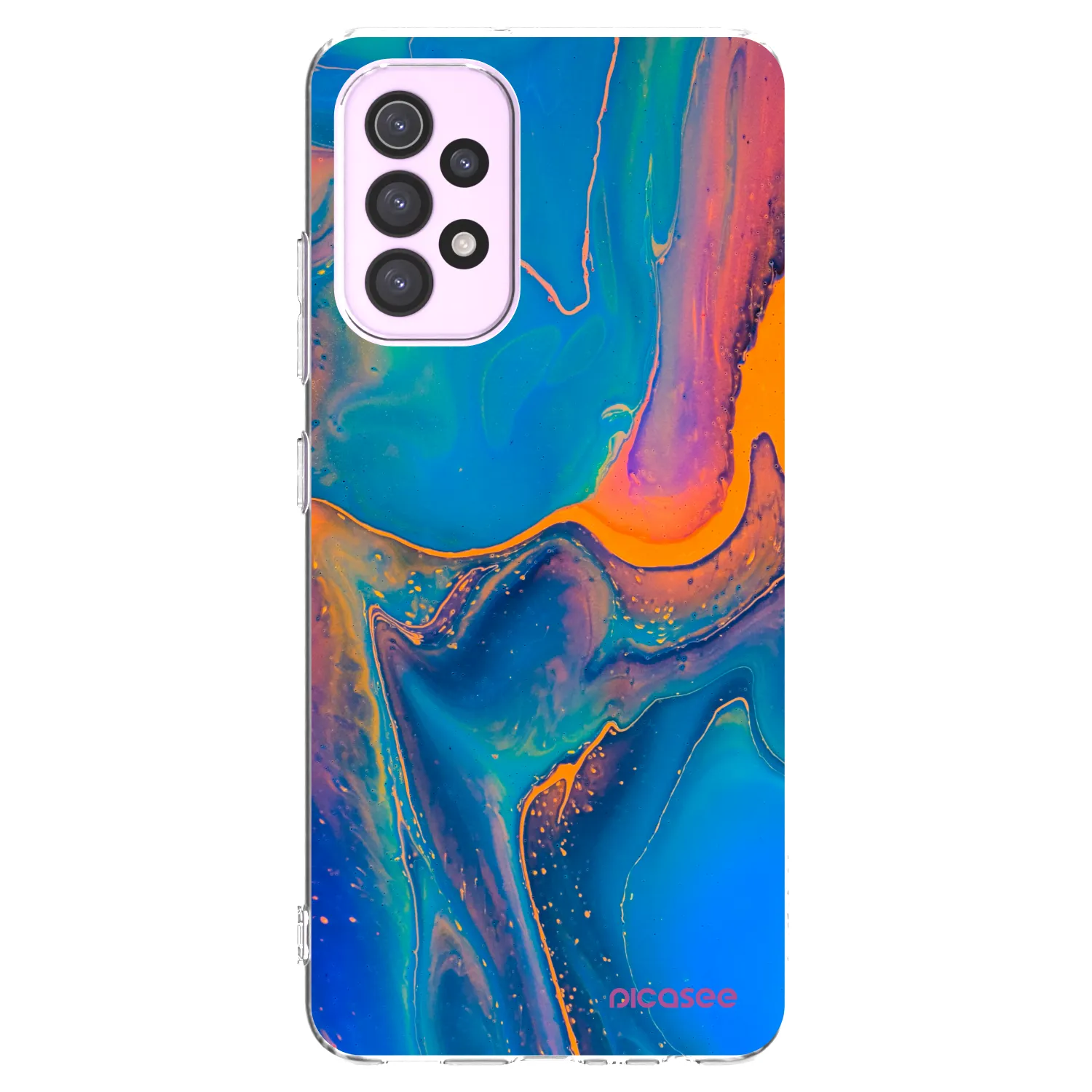 Picasee διαφανής θήκη σιλικόνης Samsung Galaxy A32 5G A326B - Rainbow