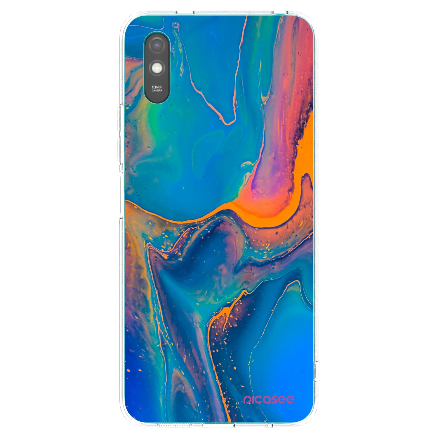 Picasee διαφανής θήκη σιλικόνης Xiaomi Redmi 9AT - Rainbow