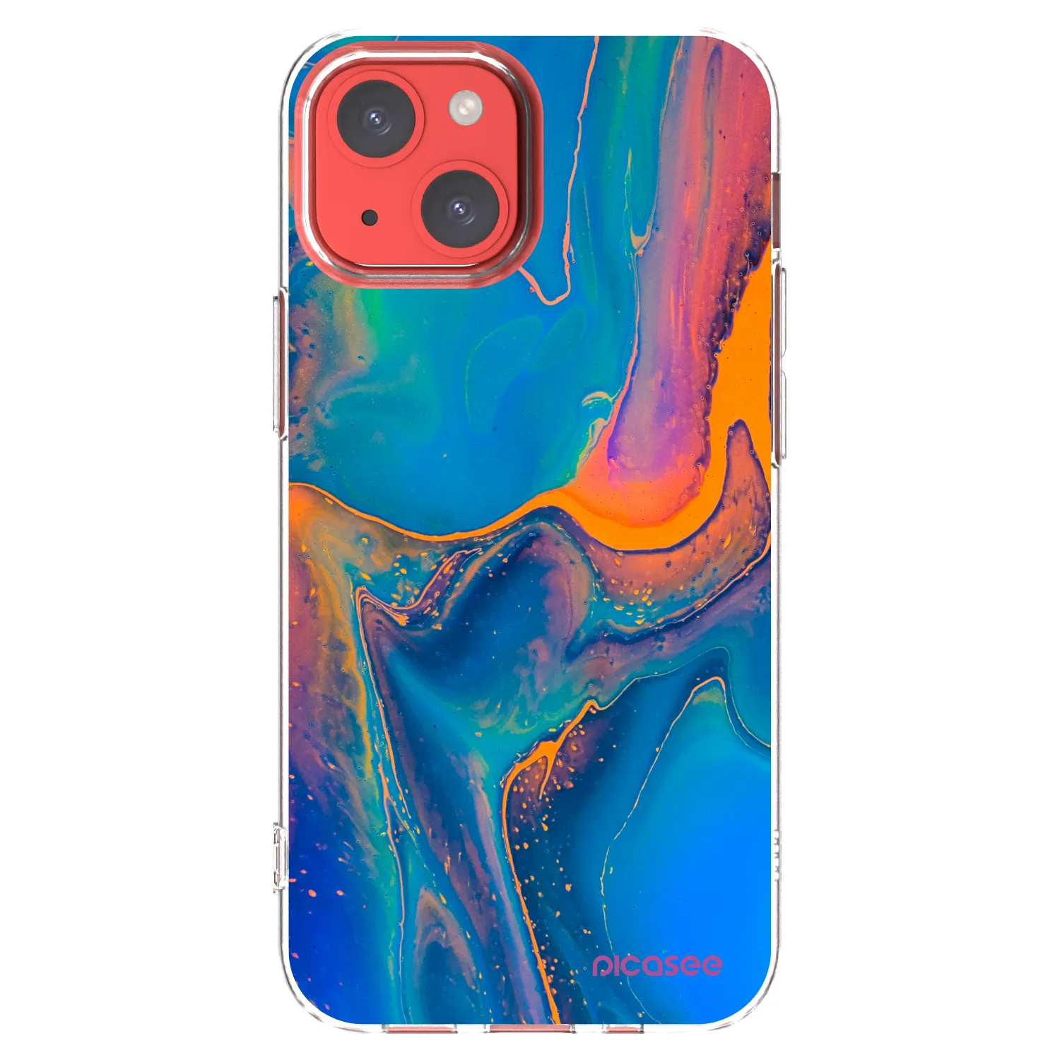Picasee διαφανής θήκη σιλικόνης Apple iPhone 13 mini - Rainbow