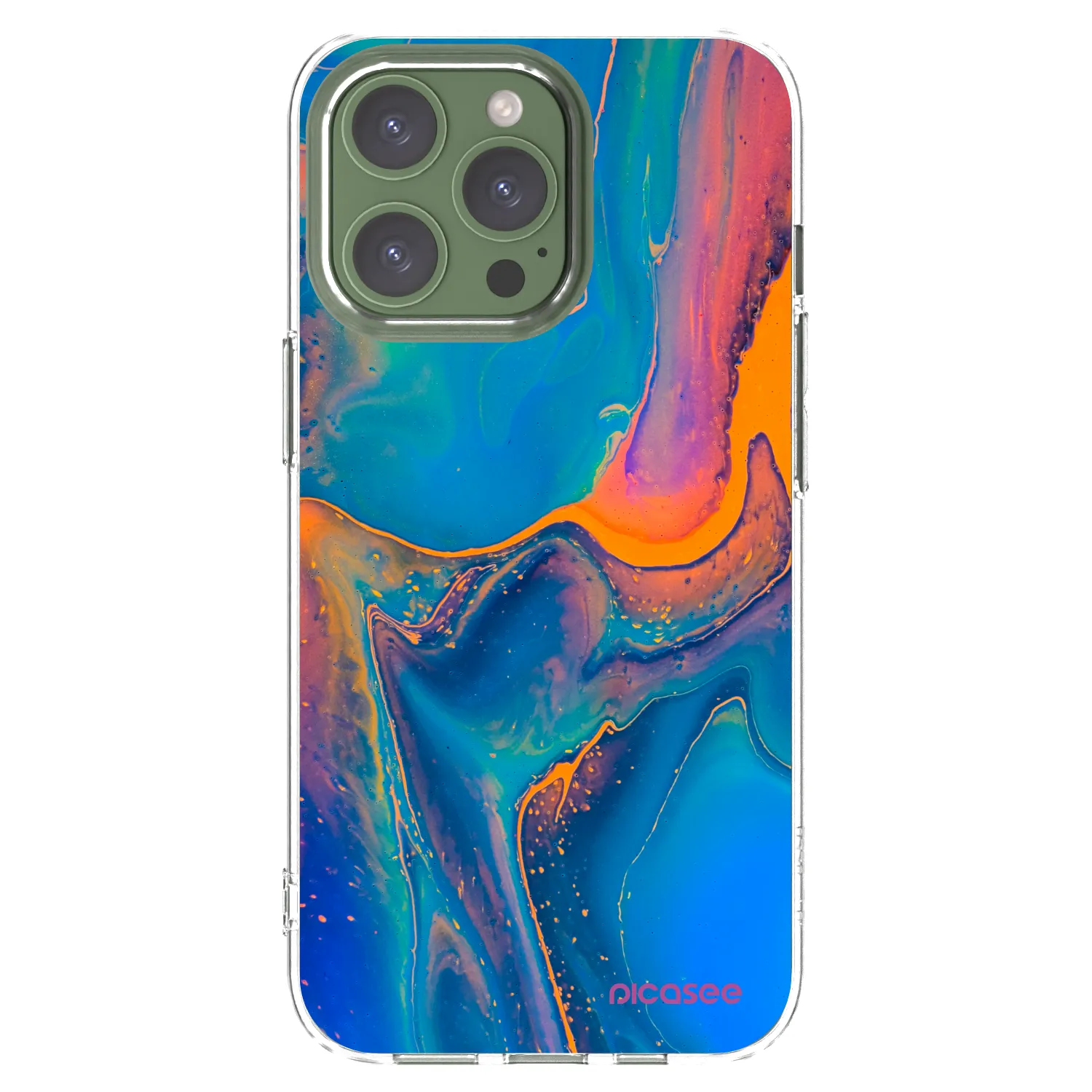 Picasee διαφανής θήκη σιλικόνης Apple iPhone 13 Pro - Rainbow