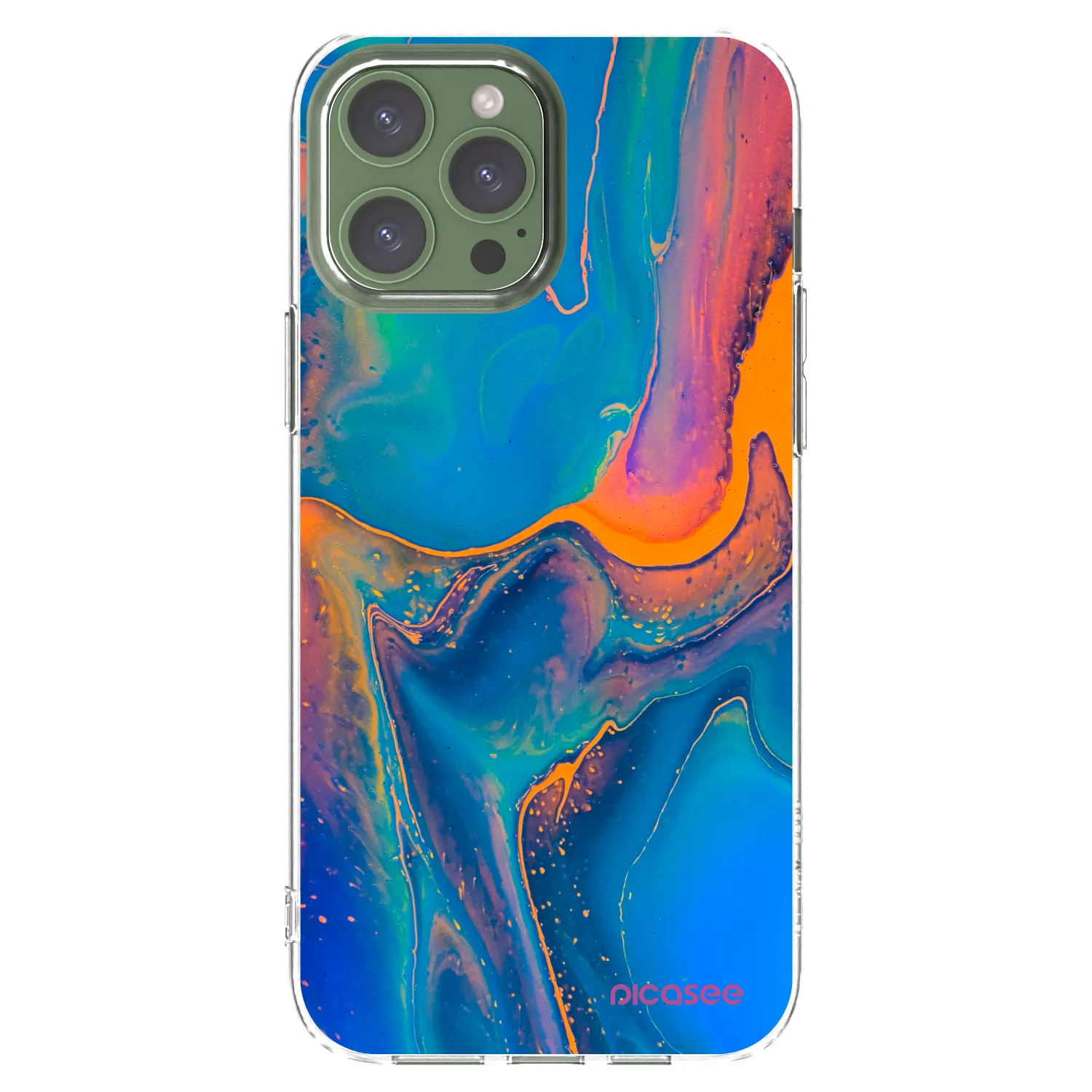 Picasee διαφανής θήκη σιλικόνης Apple iPhone 13 Pro Max - Rainbow