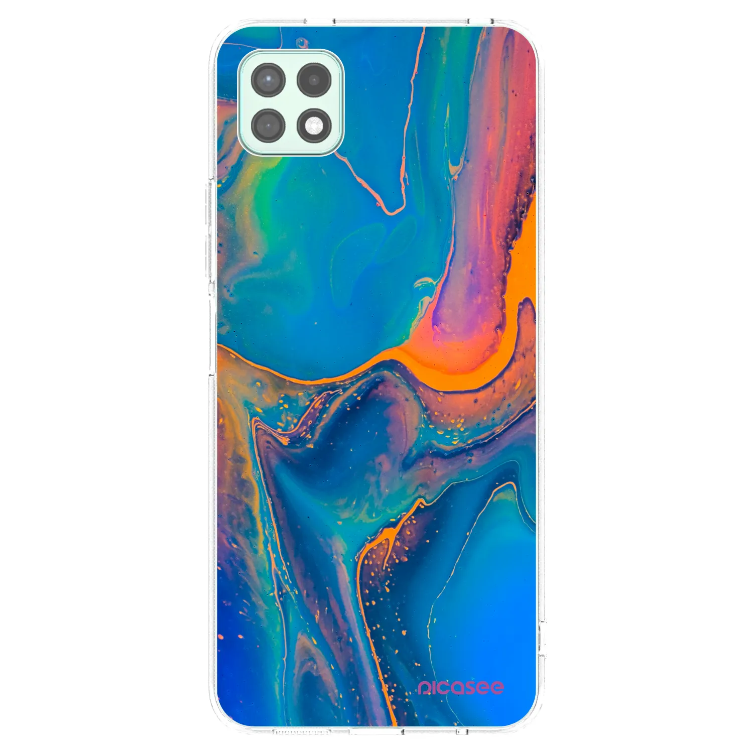 Picasee διαφανής θήκη σιλικόνης Samsung Galaxy A22 A226B 5G - Rainbow