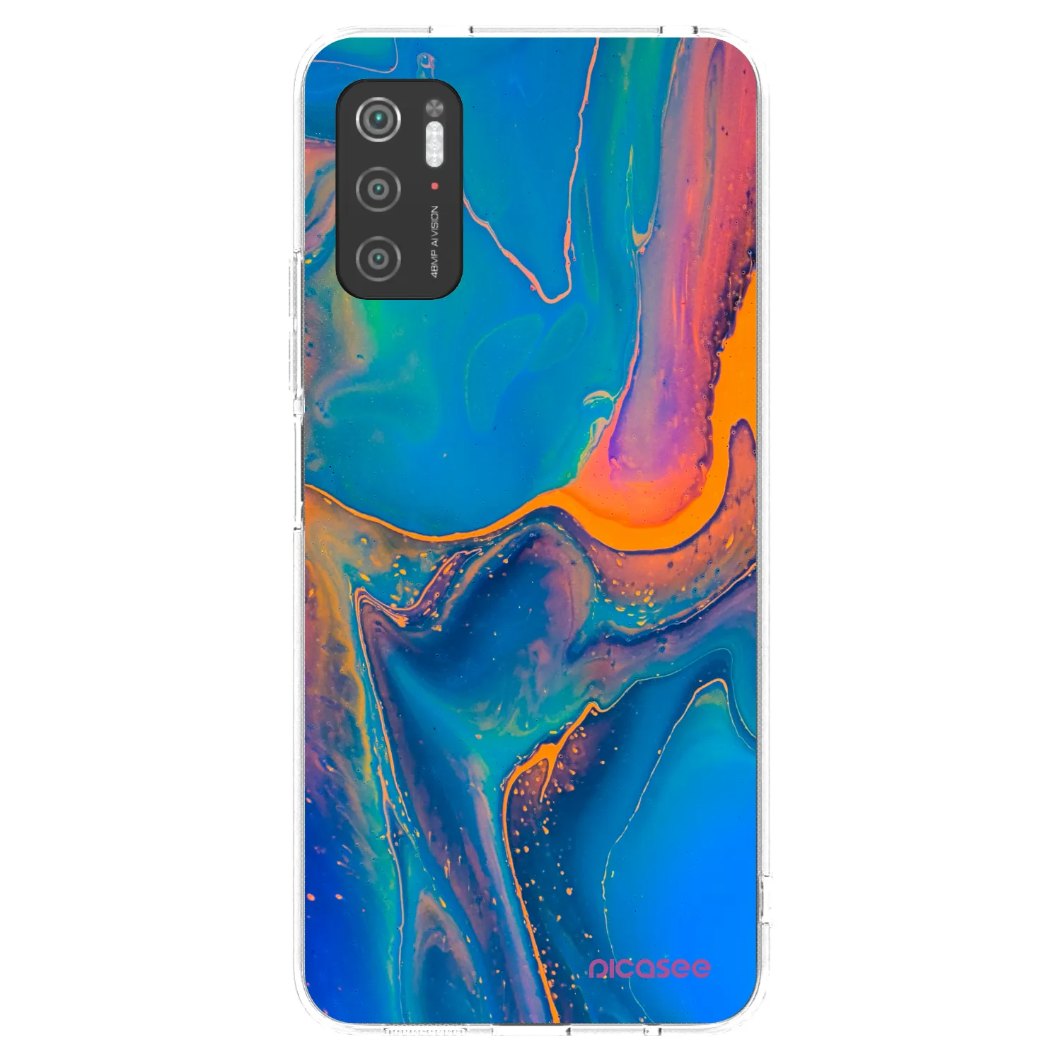 Picasee διαφανής θήκη σιλικόνης Xiaomi Poco M3 Pro 5G - Rainbow