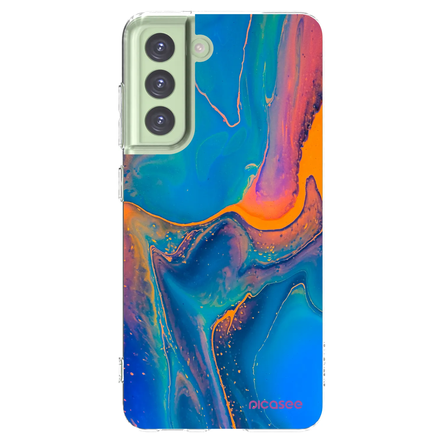 Picasee διαφανής θήκη σιλικόνης Samsung Galaxy S21 FE 5G - Rainbow
