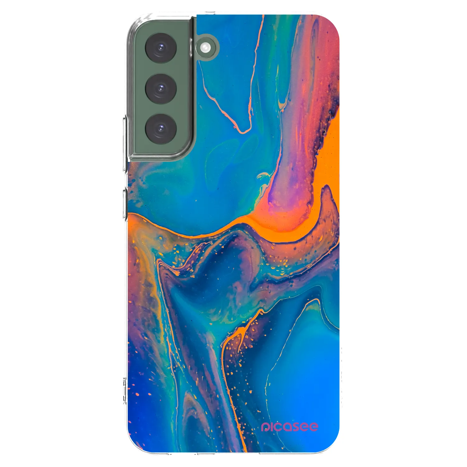 Picasee διαφανής θήκη σιλικόνης Samsung Galaxy S22+ 5G - Rainbow