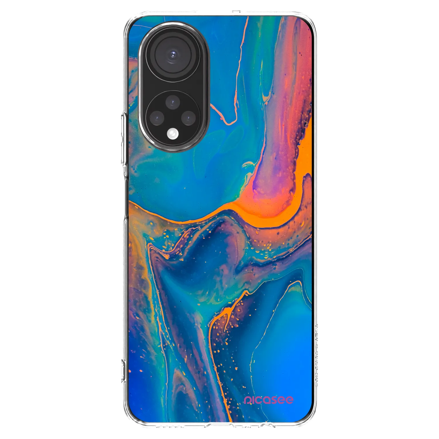 Picasee διαφανής θήκη σιλικόνης Honor X7 - Rainbow