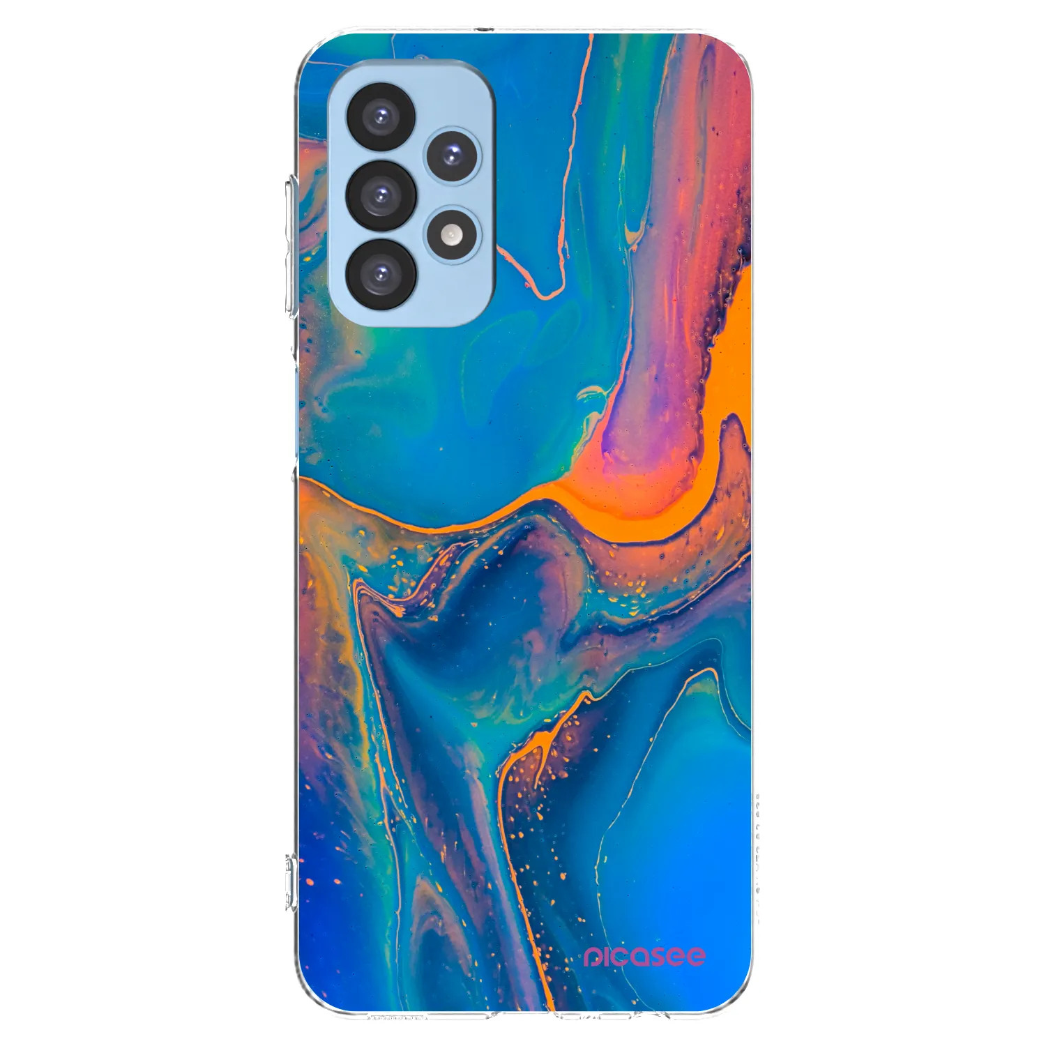 Picasee διαφανής θήκη σιλικόνης Samsung Galaxy A23 A235F 4G - Rainbow