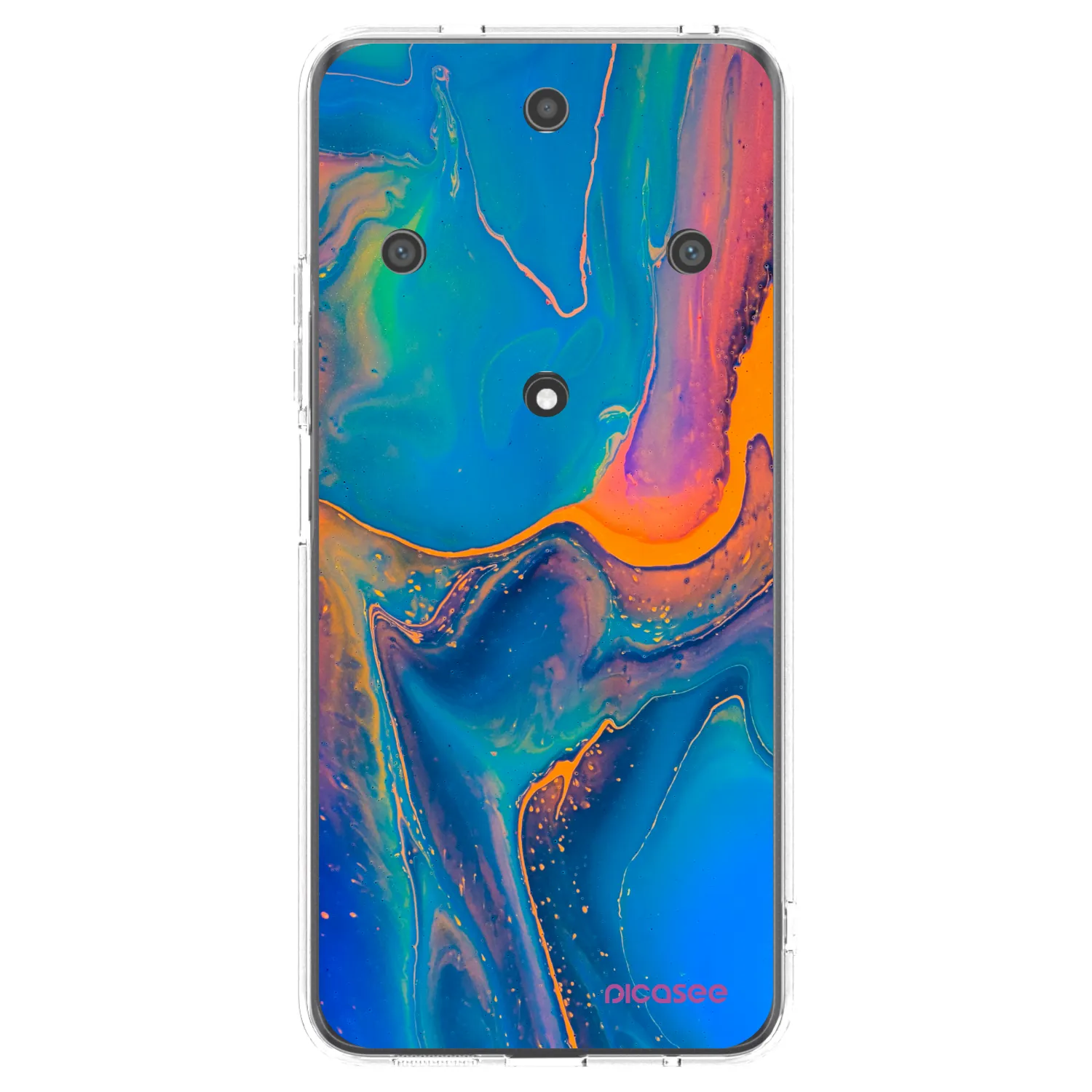 Picasee διαφανής θήκη σιλικόνης Honor Magic5 Lite 5G - Rainbow