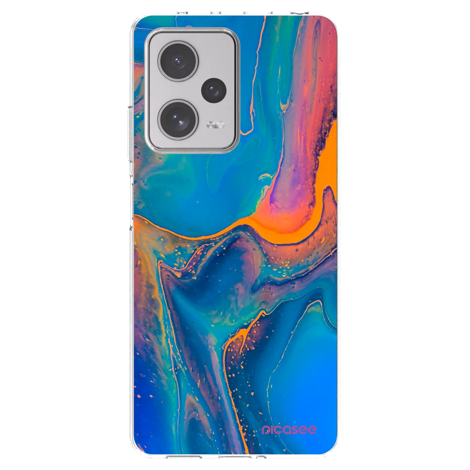 Picasee διαφανής θήκη σιλικόνης Xiaomi Redmi Note 12 Pro+ 5G - Rainbow