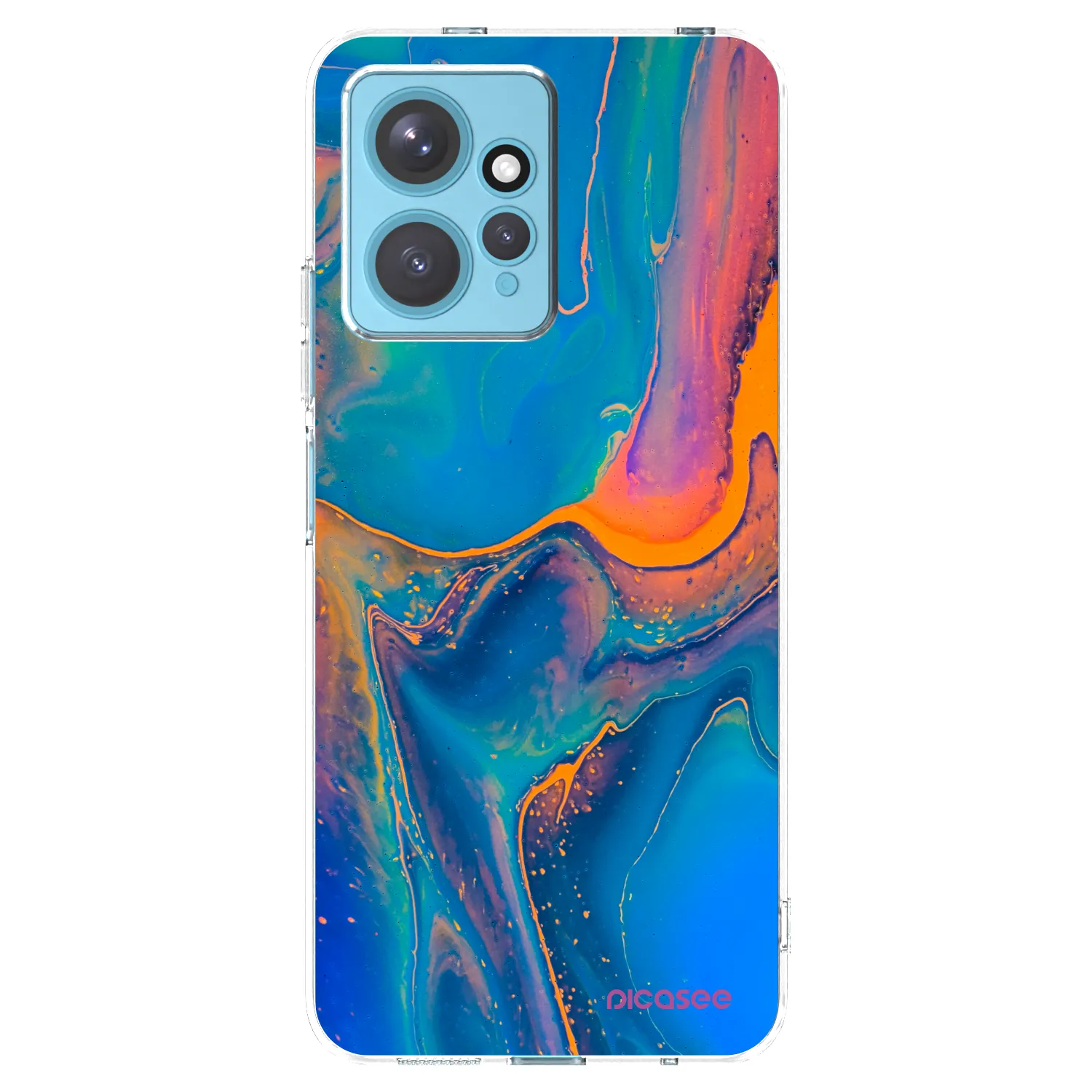 Picasee διαφανής θήκη σιλικόνης Xiaomi Redmi Note 12 4G - Rainbow