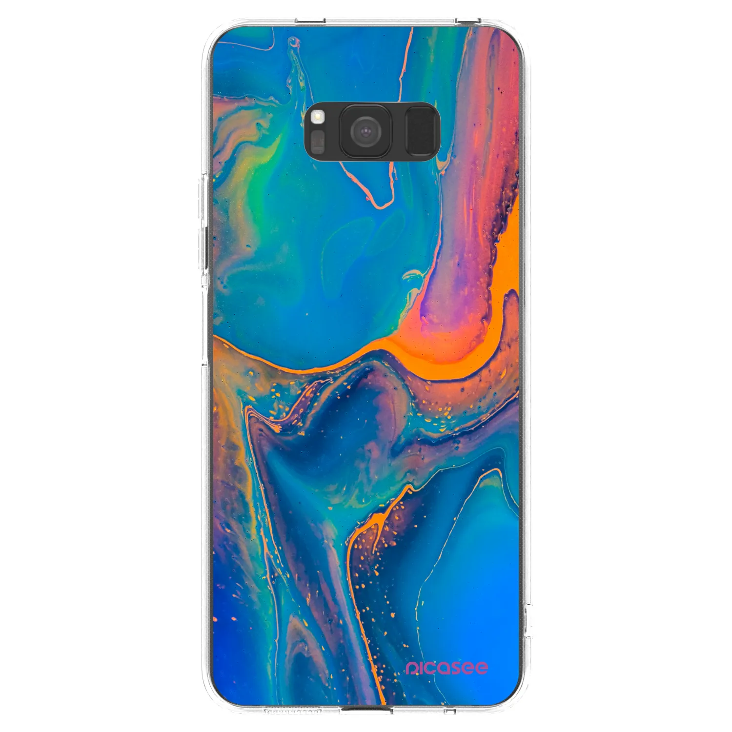 Picasee διαφανής θήκη σιλικόνης Samsung Galaxy S8 G950F - Rainbow