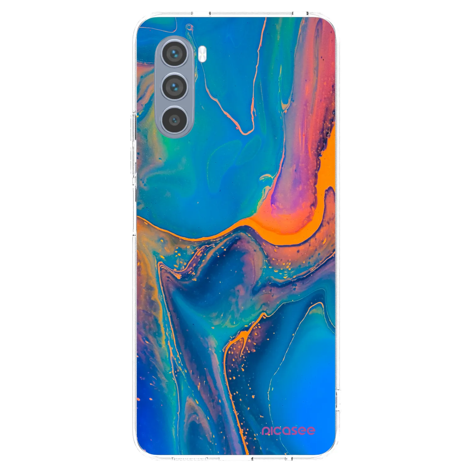 Picasee διαφανής θήκη σιλικόνης Motorola Moto G62 - Rainbow