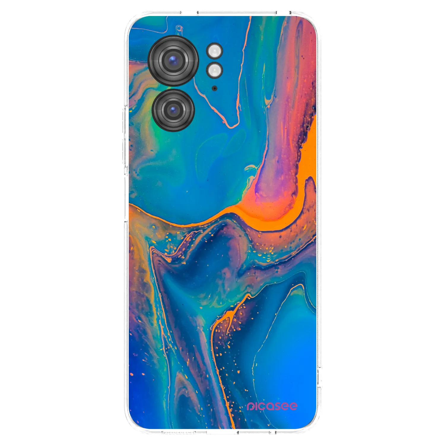 Picasee διαφανής θήκη σιλικόνης Motorola Edge 40 - Rainbow