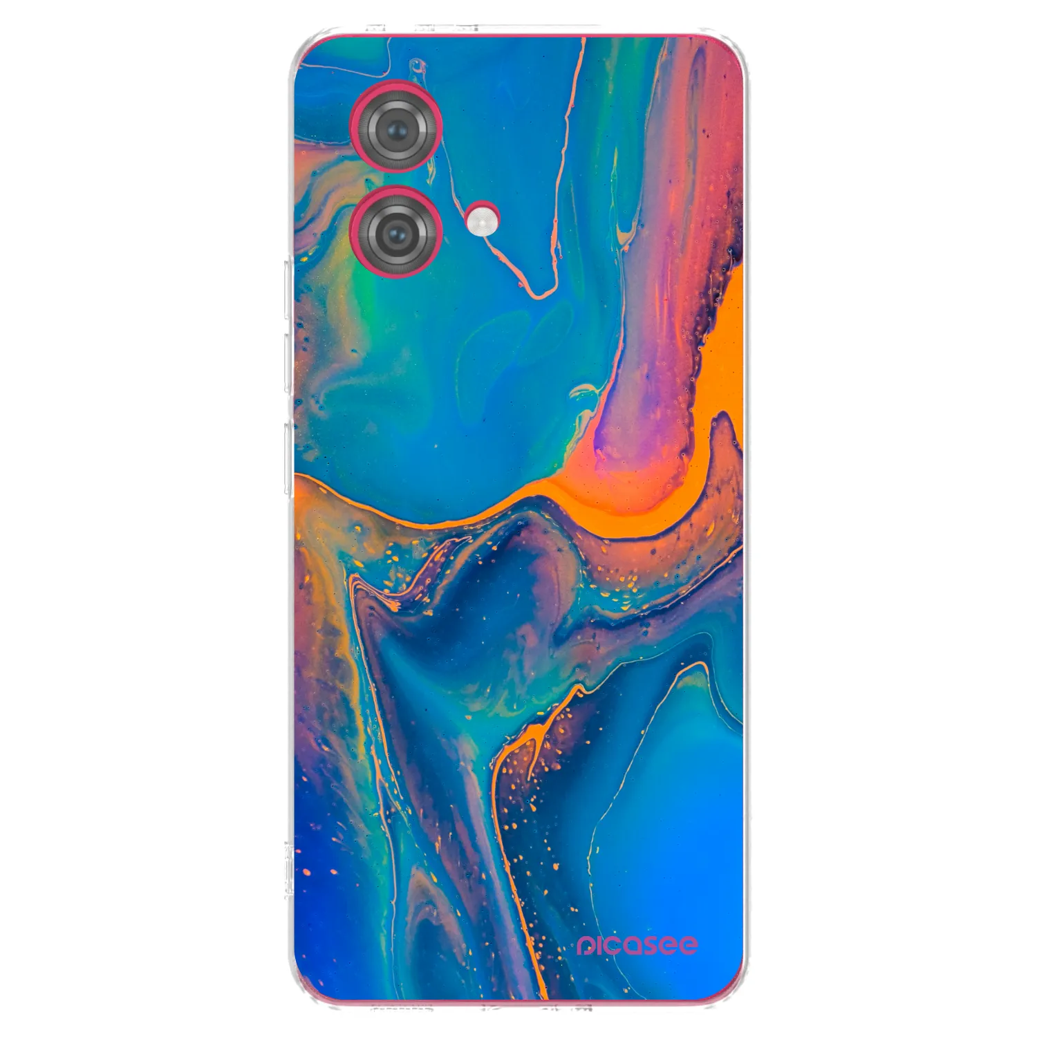 Picasee διαφανής θήκη σιλικόνης Motorola Moto G84 5G - Rainbow