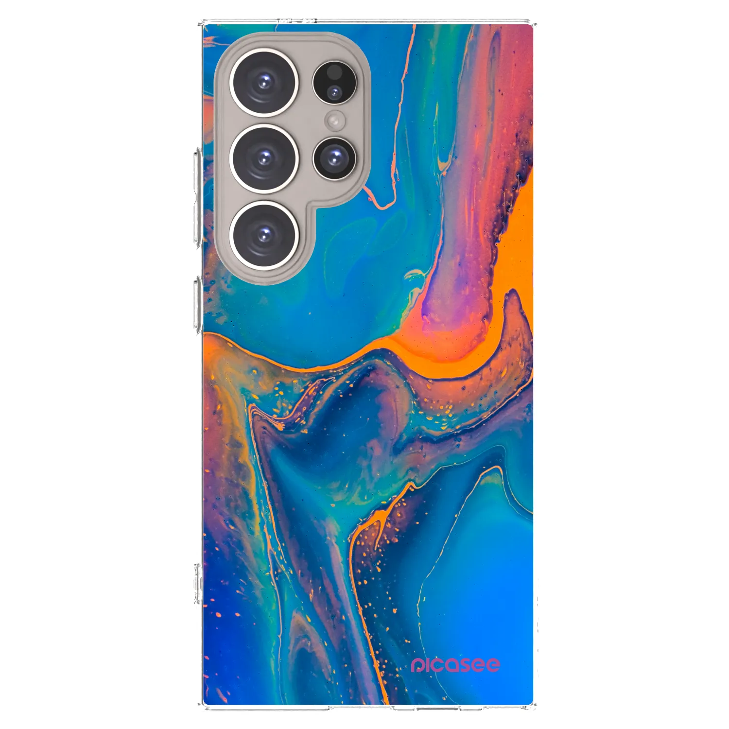 Picasee διαφανής θήκη σιλικόνης Samsung Galaxy S24 Ultra S928B 5G - Rainbow