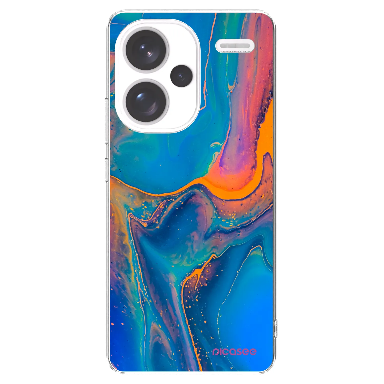 Picasee διαφανής θήκη σιλικόνης Xiaomi Redmi Note 13 Pro+ 5G - Rainbow