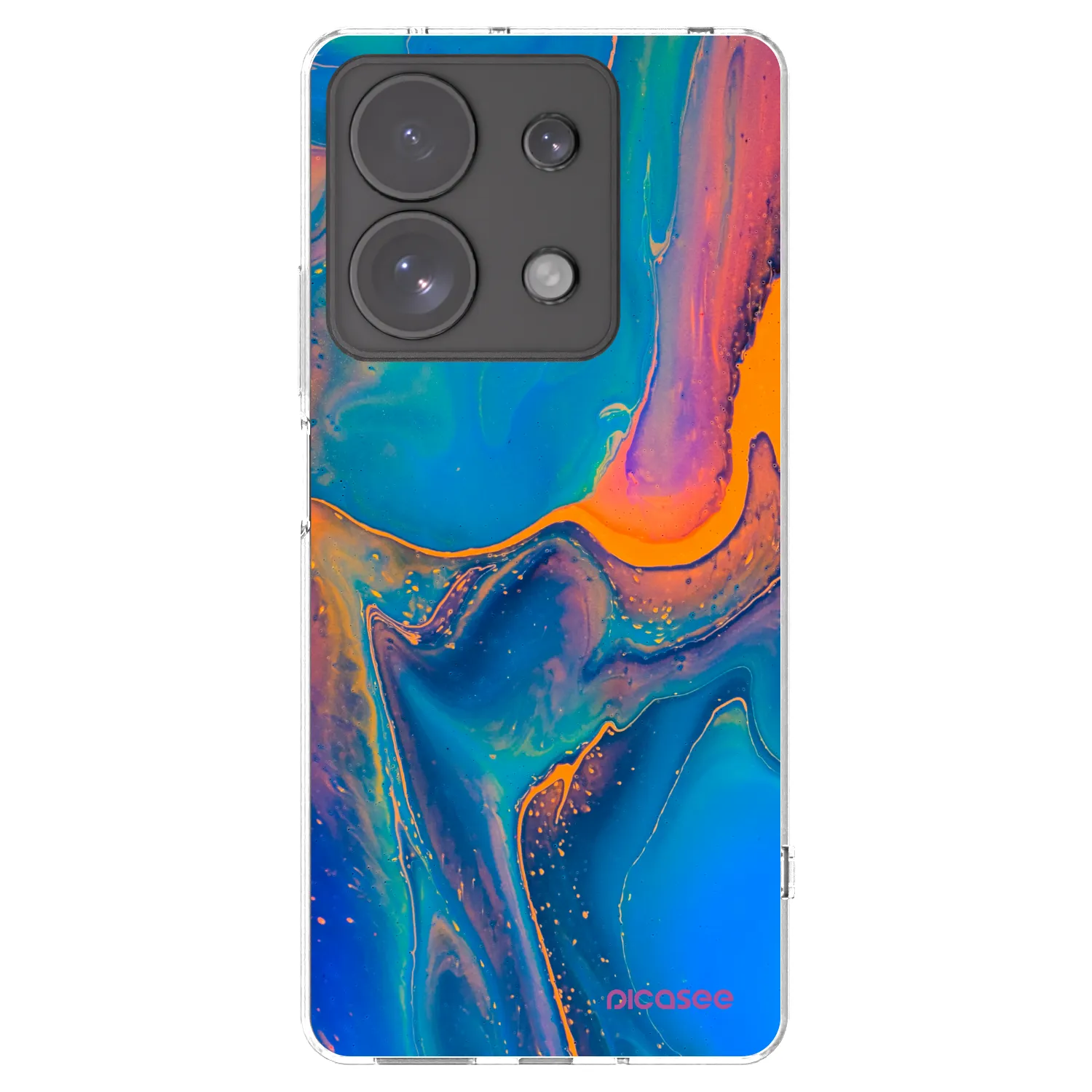 Picasee διαφανής θήκη σιλικόνης Xiaomi Redmi Note 13 Pro 4G - Rainbow
