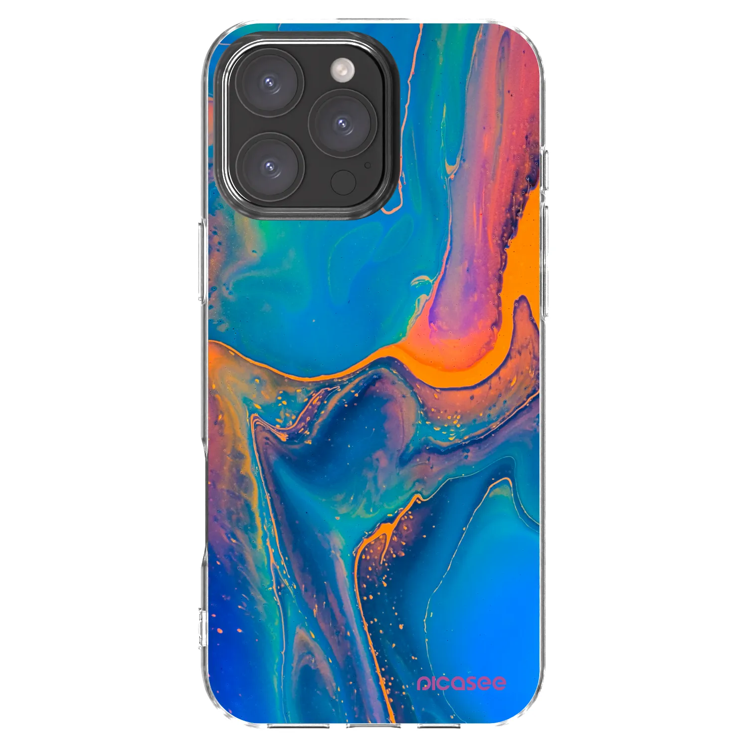 Picasee διαφανής θήκη σιλικόνης Apple iPhone 16 Pro Max - Rainbow