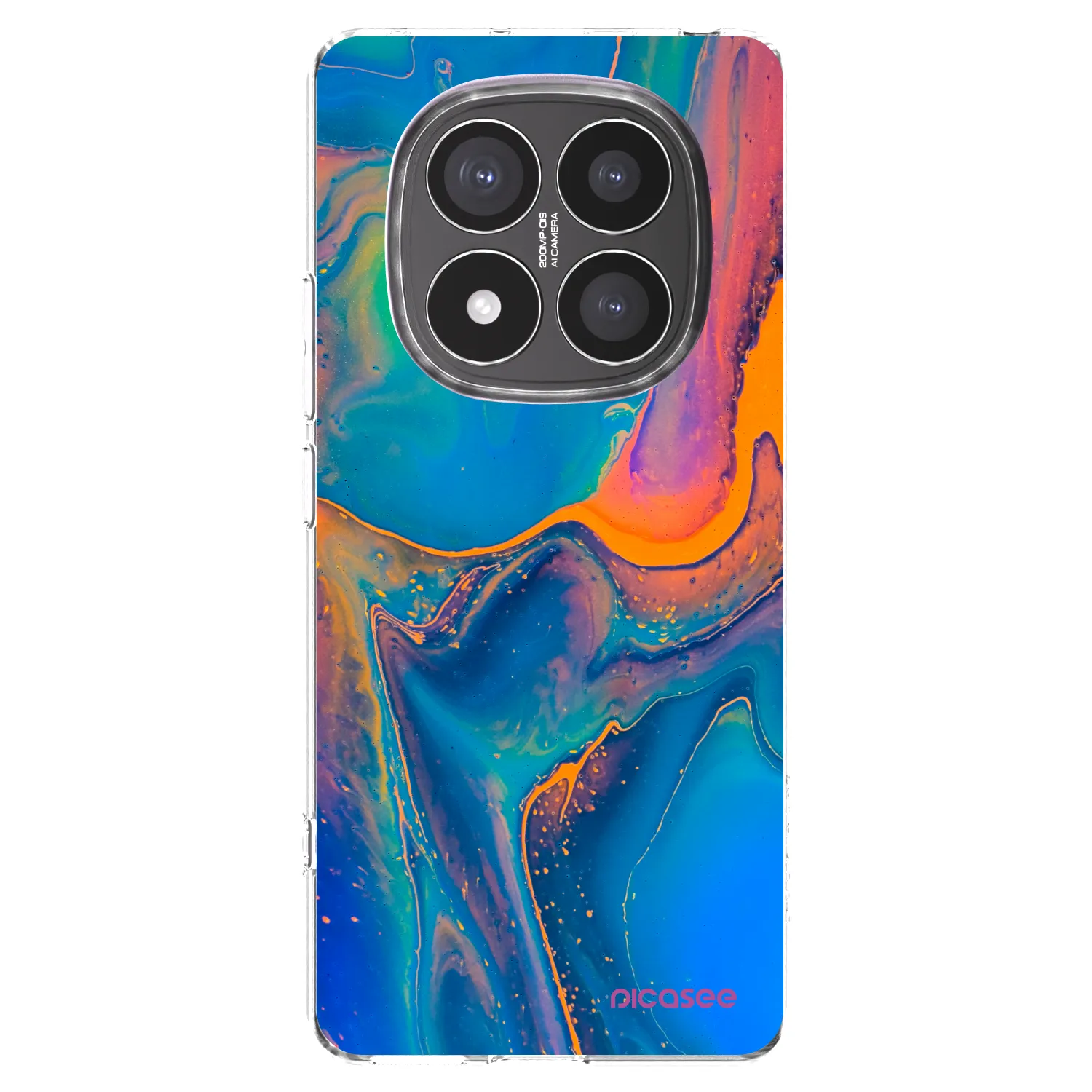Picasee διαφανής θήκη σιλικόνης Xiaomi Redmi Note 14 Pro+ 5G - Rainbow