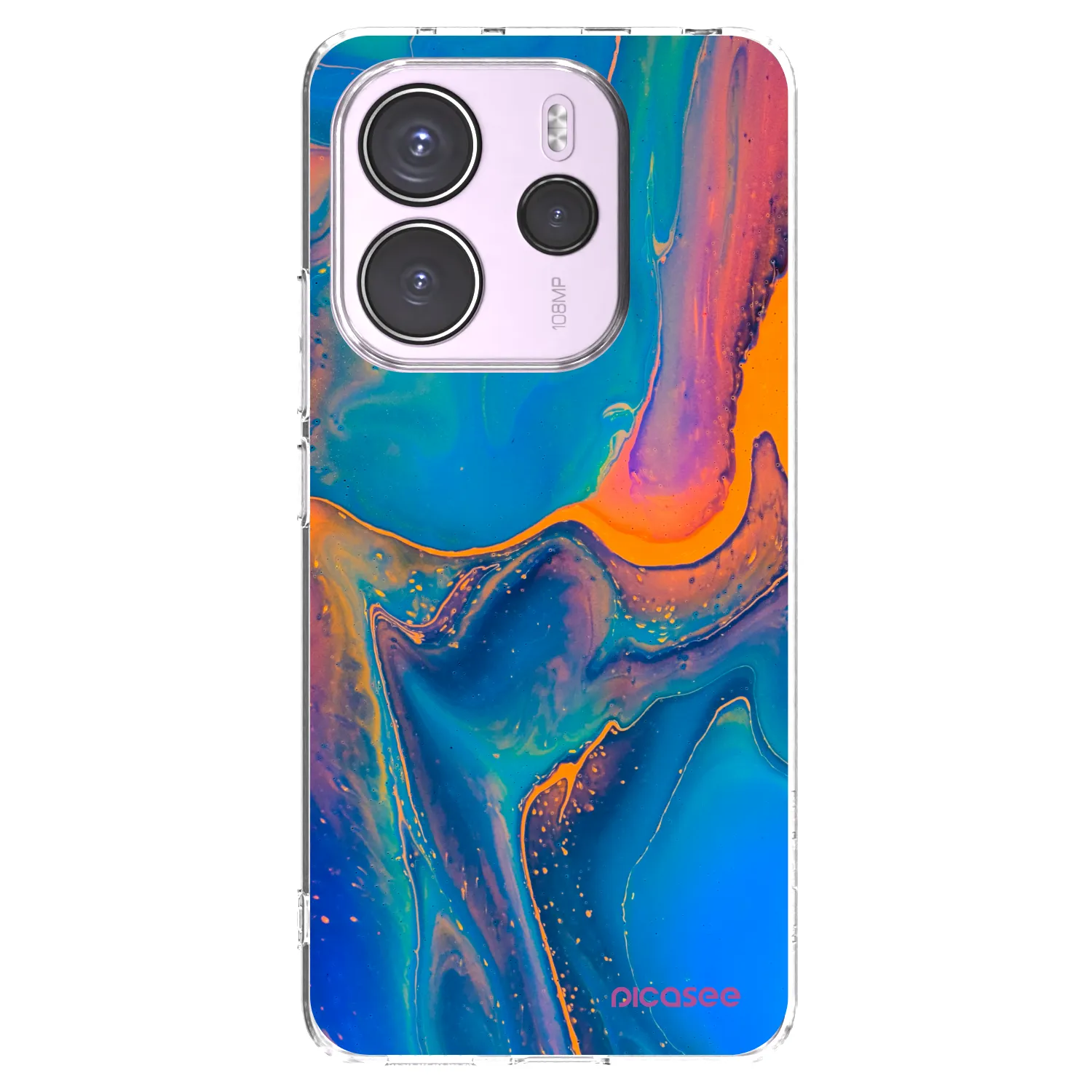 Picasee διαφανής θήκη σιλικόνης Xiaomi Redmi Note 14 4G - Rainbow