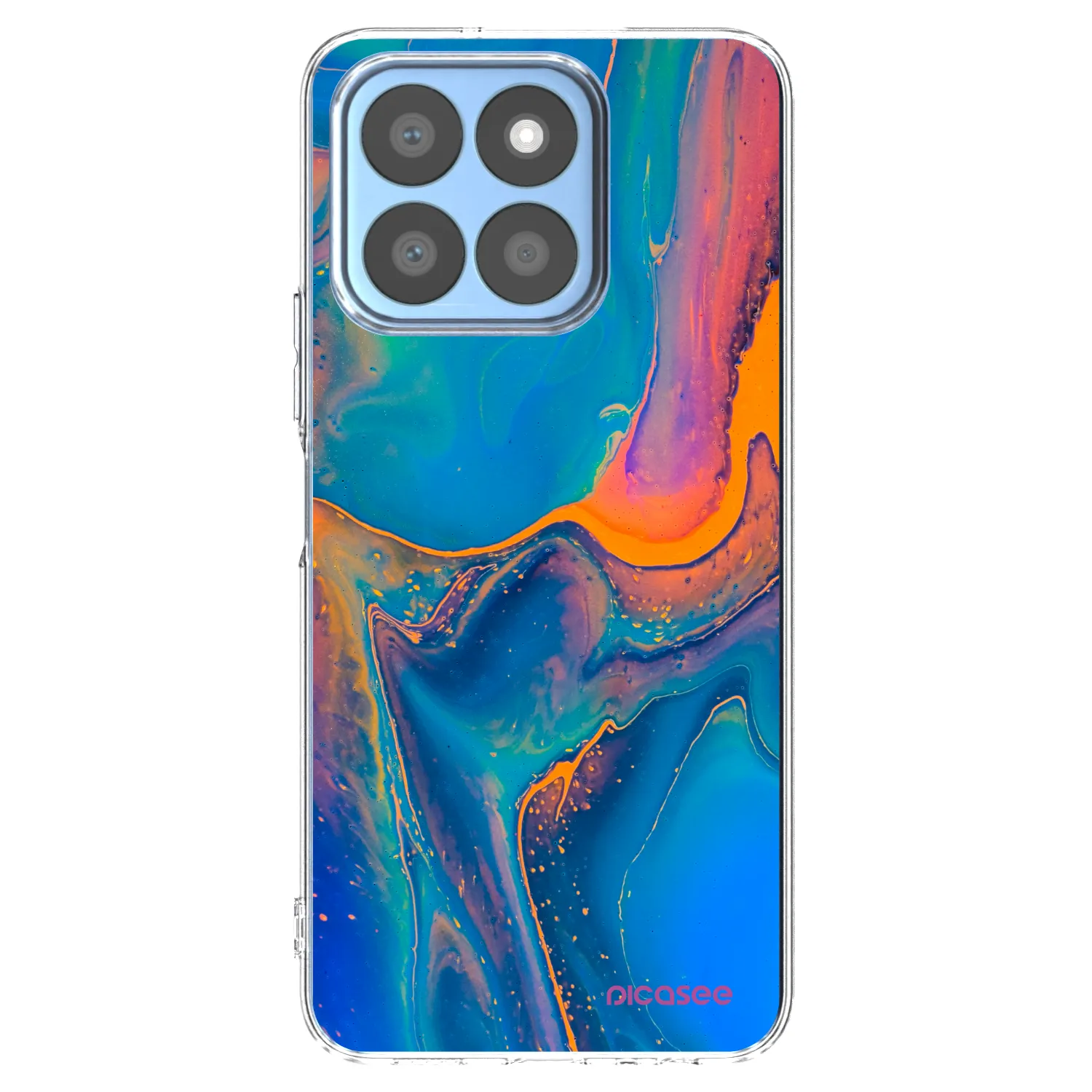 Picasee διαφανής θήκη σιλικόνης Honor X8c - Rainbow