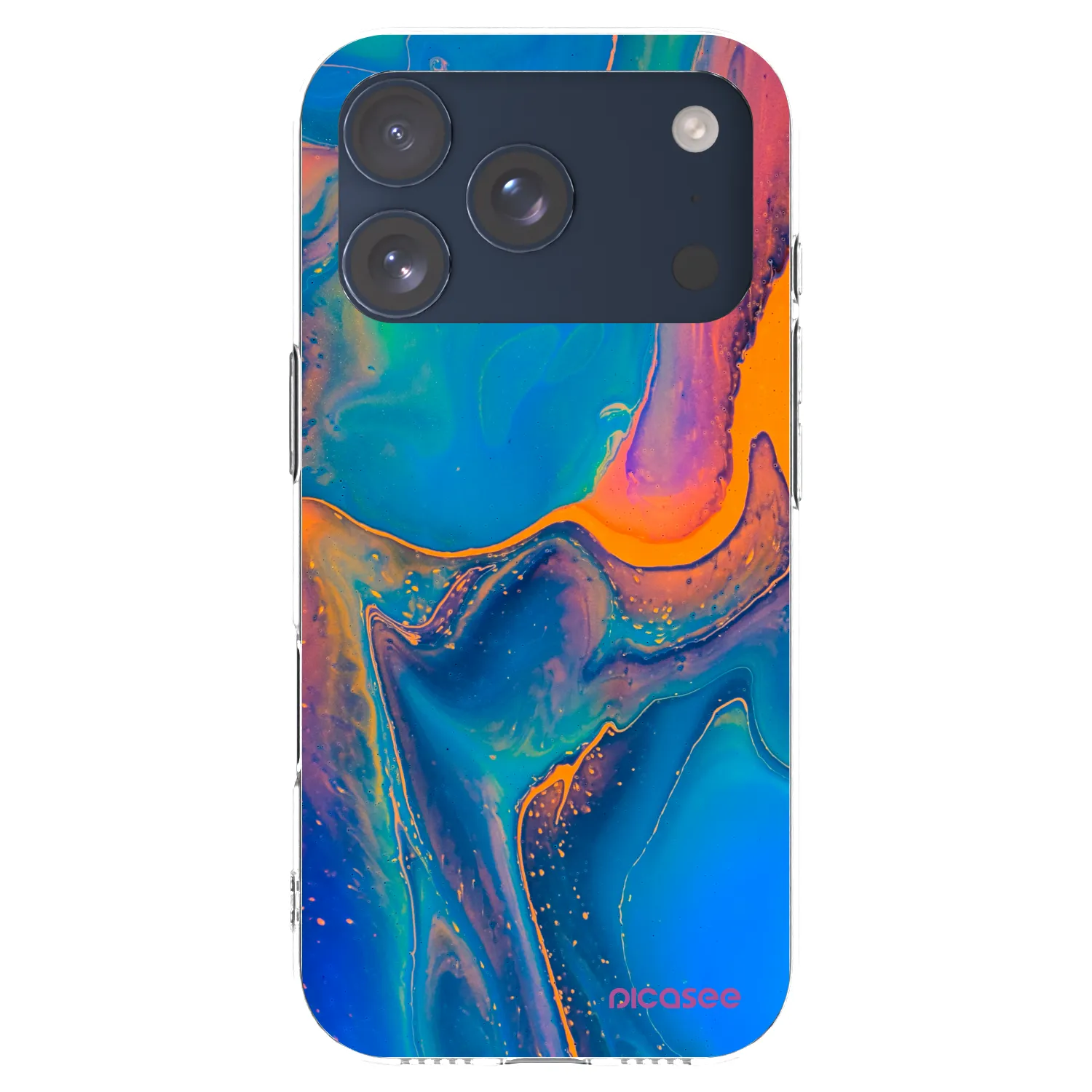Picasee διαφανής θήκη σιλικόνης Apple iPhone 17 Pro - Rainbow